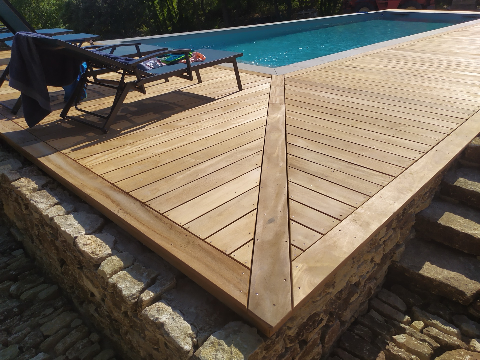 Détail construction bois extérieure